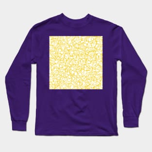 Yellow Line Pattern Long Sleeve T-Shirt